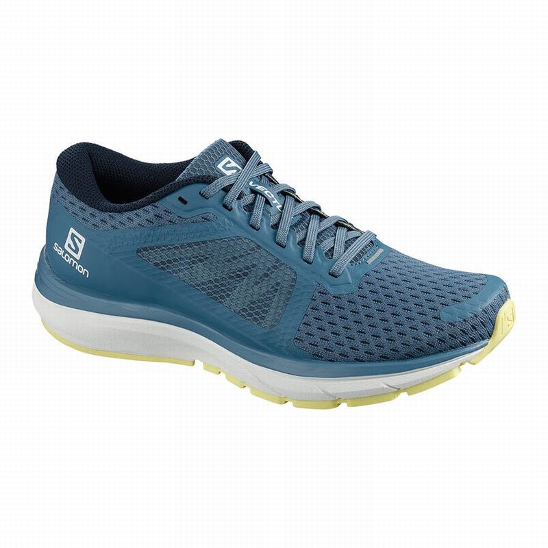 Chaussure Running Salomon Femme Bleu / Blanche - Salomon VECTUR - France (6750-HSGWQ)